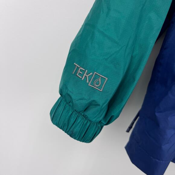 L.L. Bean Kids Lined Trail Model Wind and Rain Jacket Color Block S 4T - Picture 5 of 15